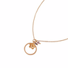 Little Flower Bud Small Loop Necklace