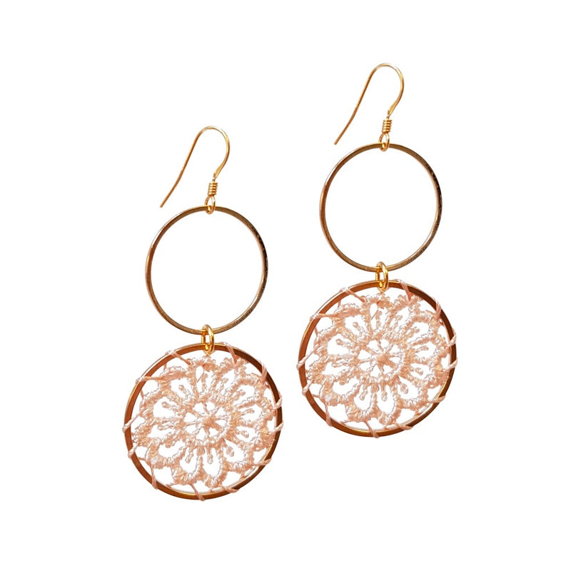 Dreams Earrings, Blush.
