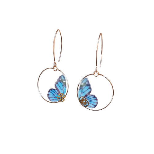 Steampunk Butterfly Earrings.