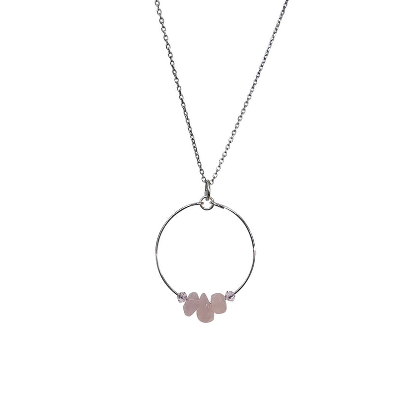 Gemstone Rose Quartz Necklace