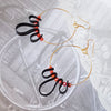 Up Cycle. Recycled Bicycle Inner Tyre Tube Earrings.