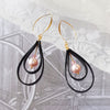 Up Cycle. Recycled Bicycle Inner Tyre Tube Earrings.