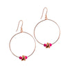 Pop of Colour Large Loop Earrings