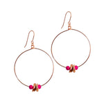 Pop of Colour Large Loop Earrings