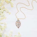 Cherry Leaf Necklace