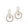 Pearl Double Loop Earrings