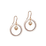 Pearl Double Loop Earrings