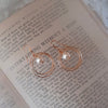 Pearl Double Loop Earrings