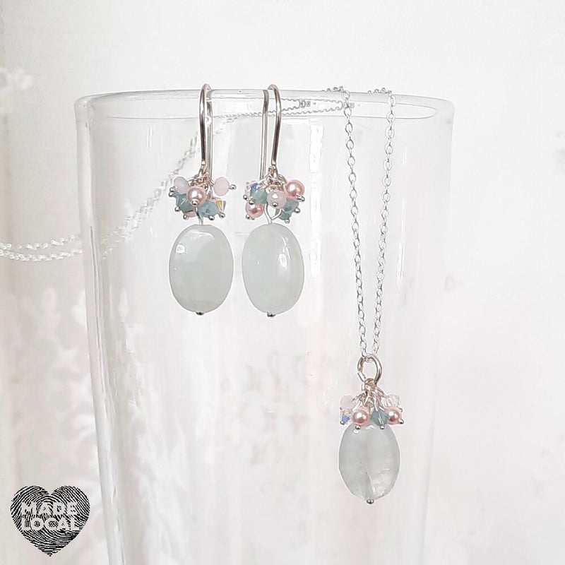 Celestite Gemstone Earrings