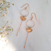 Ginkgo Leaf loop Earrings
