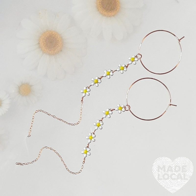 Daisy Chain Loop Earrings