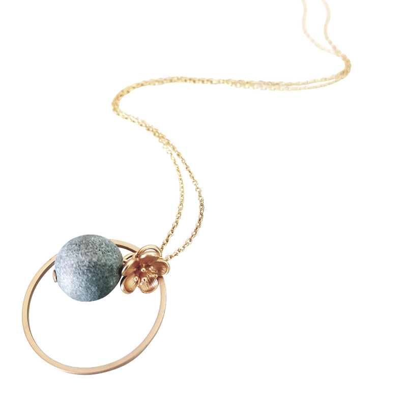 Geode Green Necklace
