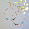 Mini Crystal Large Loop Earrings