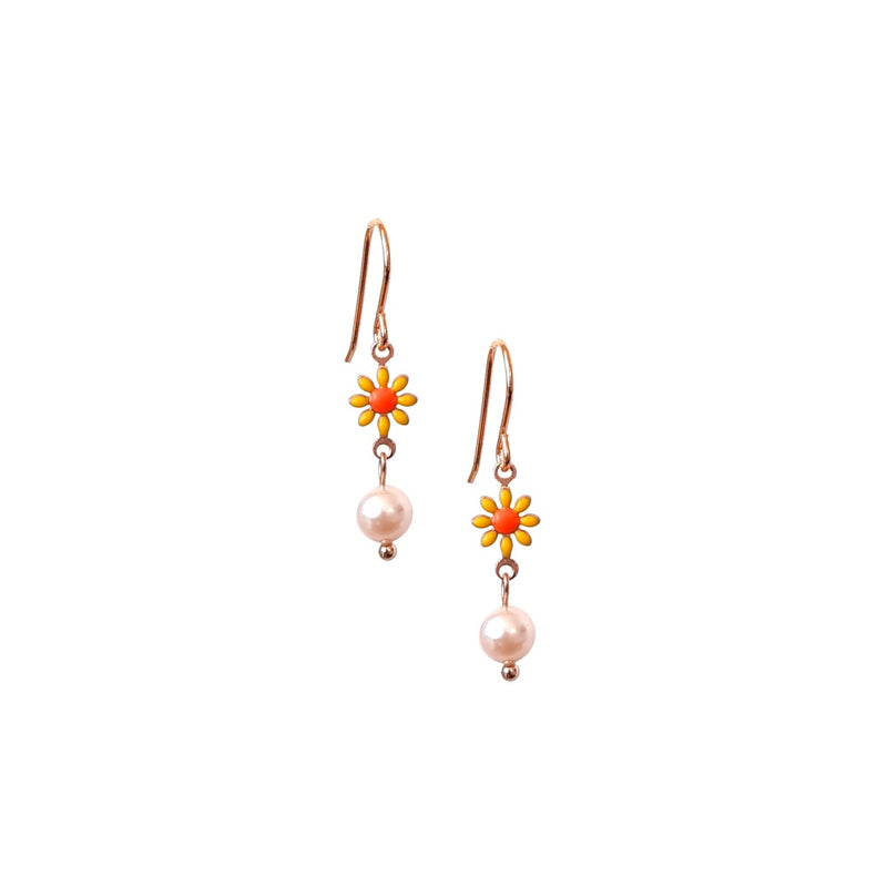 Daisy Pop Pearl Earrings