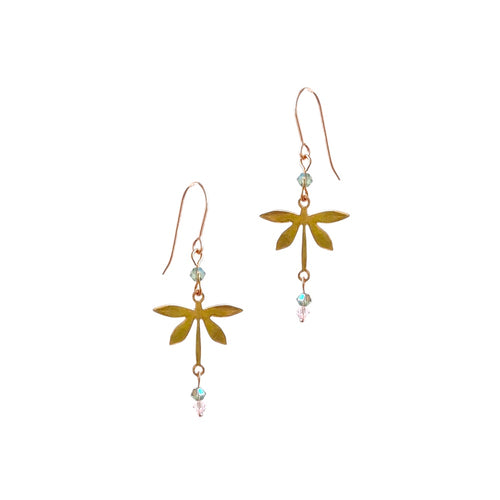 Dragonfly Golden Earrings