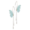 Butterflies with Double Chain drop Earrings.