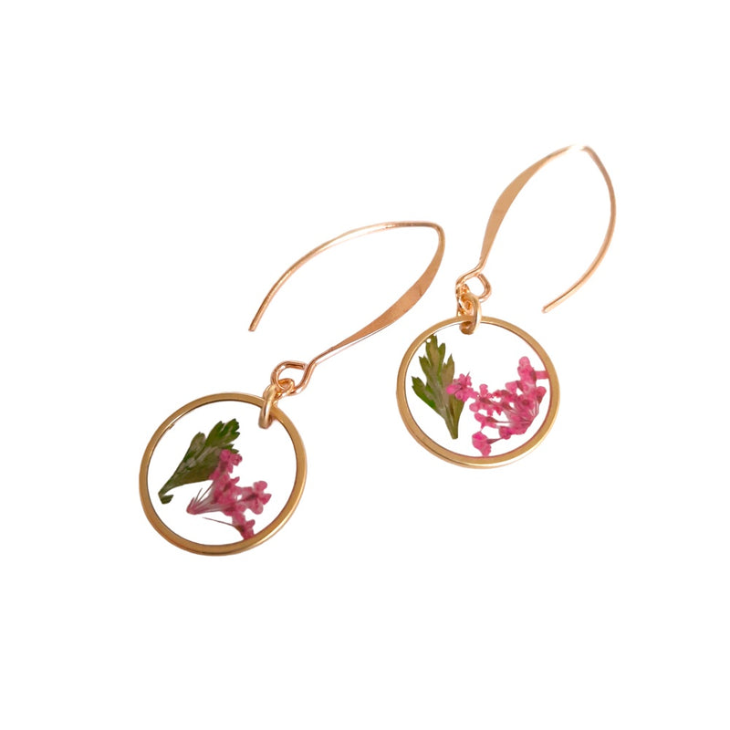 Pressed Flower Earrings.