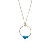 Gemstone Turquoise Howlite Chip Necklace