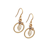 Cherry Leaf Small Loop Earrings