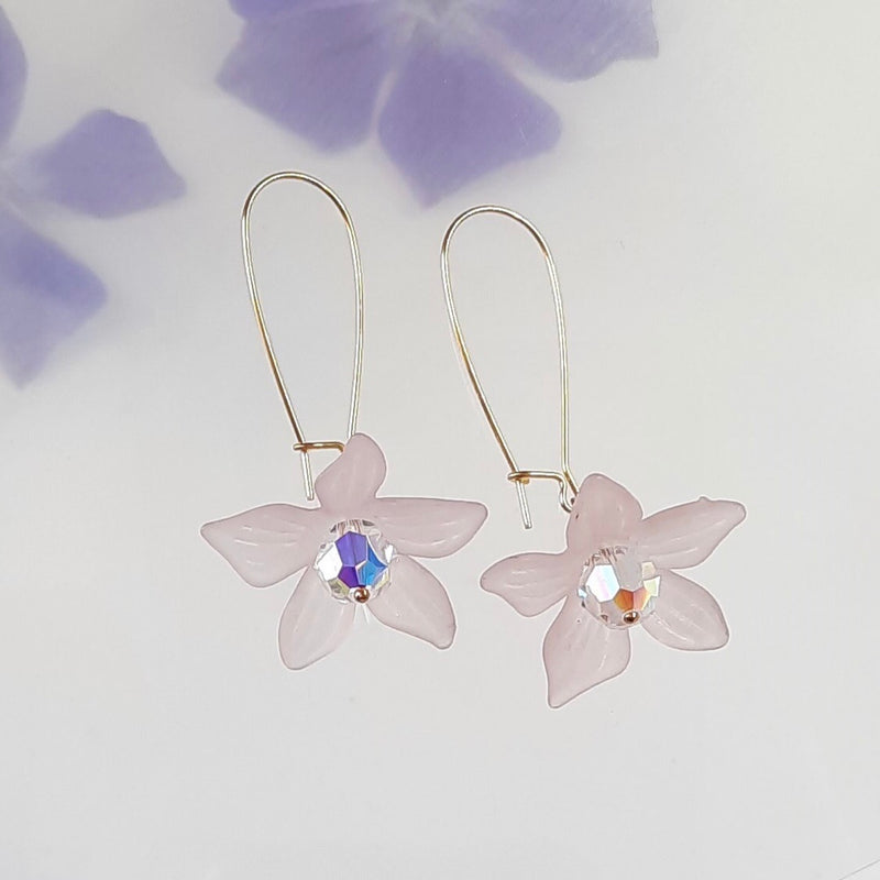 Full Flower Drop Earrings