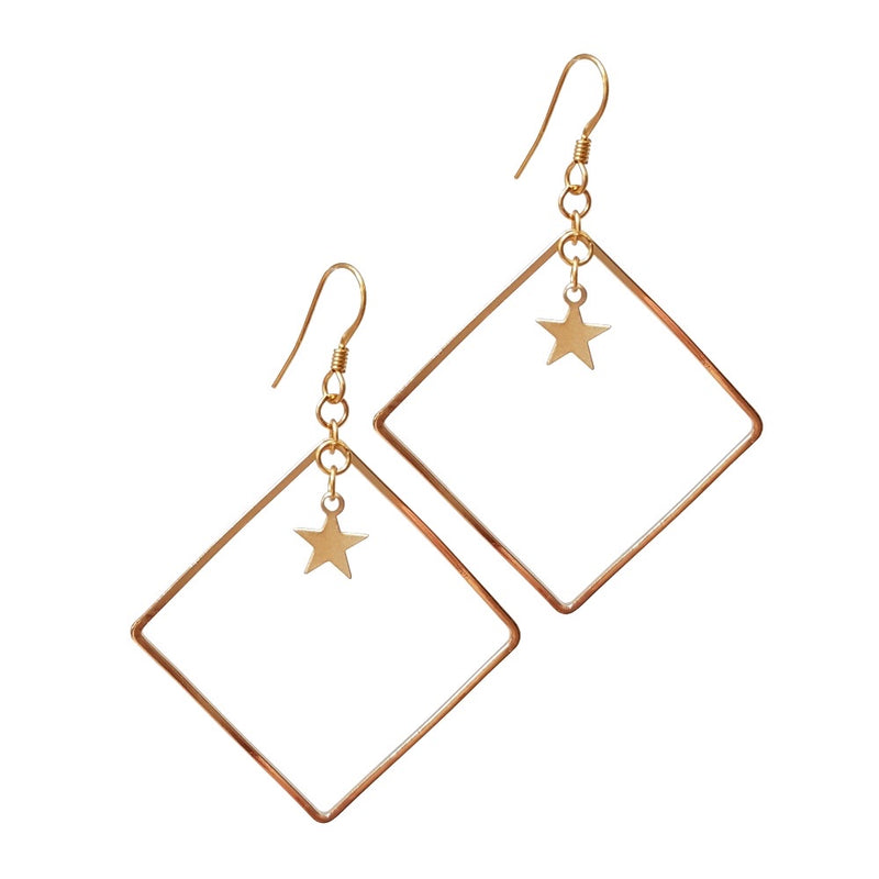 Square Stars Earrings