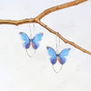 Butterfly Oval Drop Earrings.