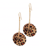 Boho Leopard Bar Drop Earrings