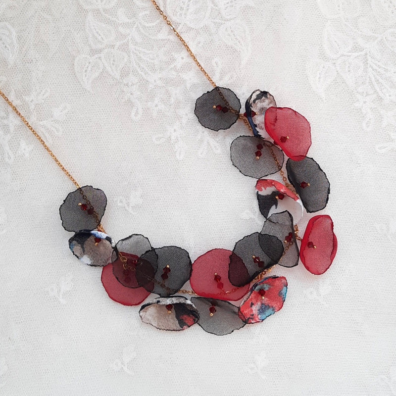 Álainn Red/Black/Blue Mix Necklace