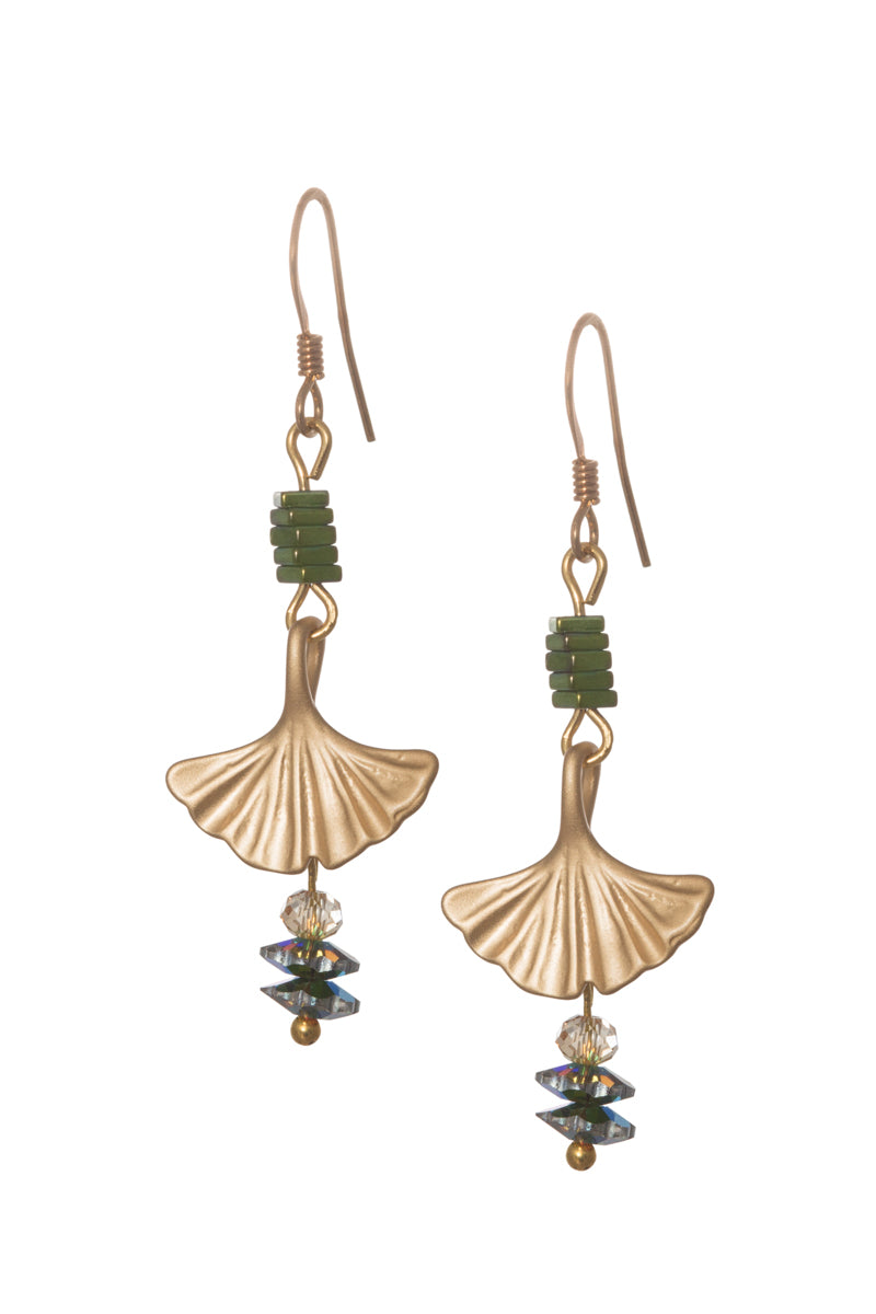 Ginko Leaf Earrings