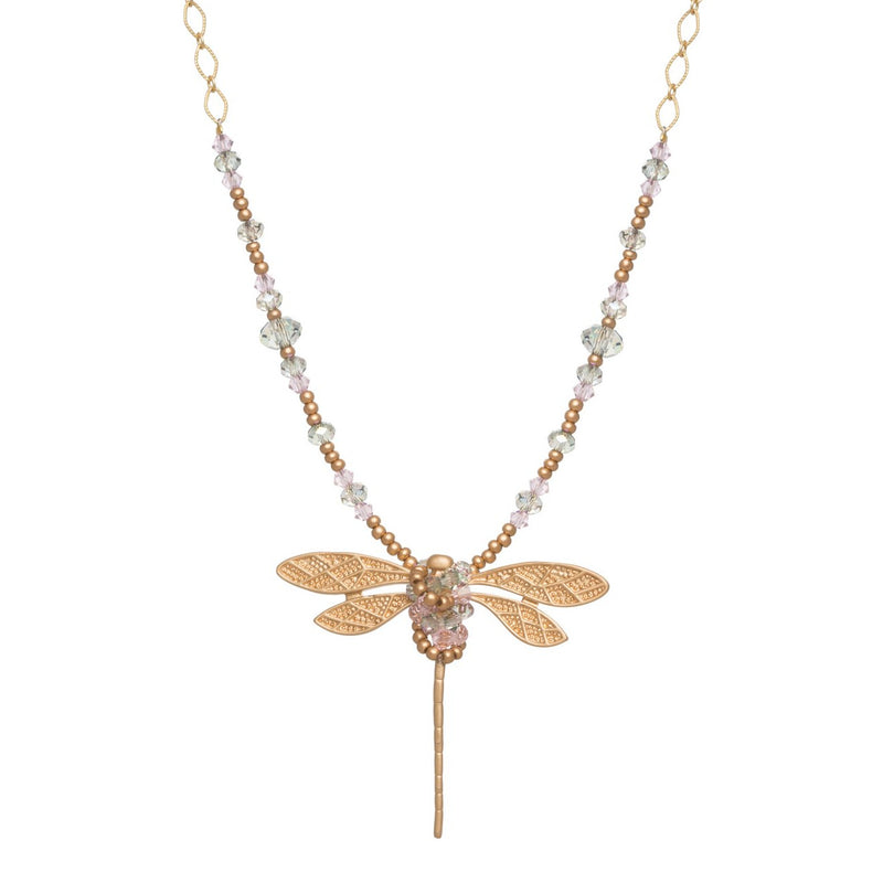 Beaded Dragonfly Necklace