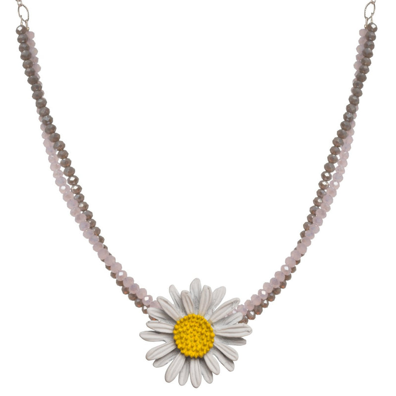 Daisy Chain White Necklace