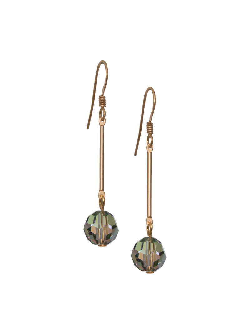 Swarovski Crystal Bar Drop Earrings