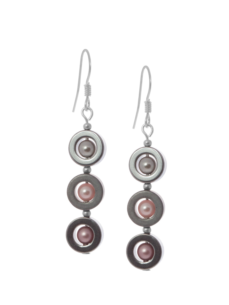 Hemitite 3 Drop Earrings