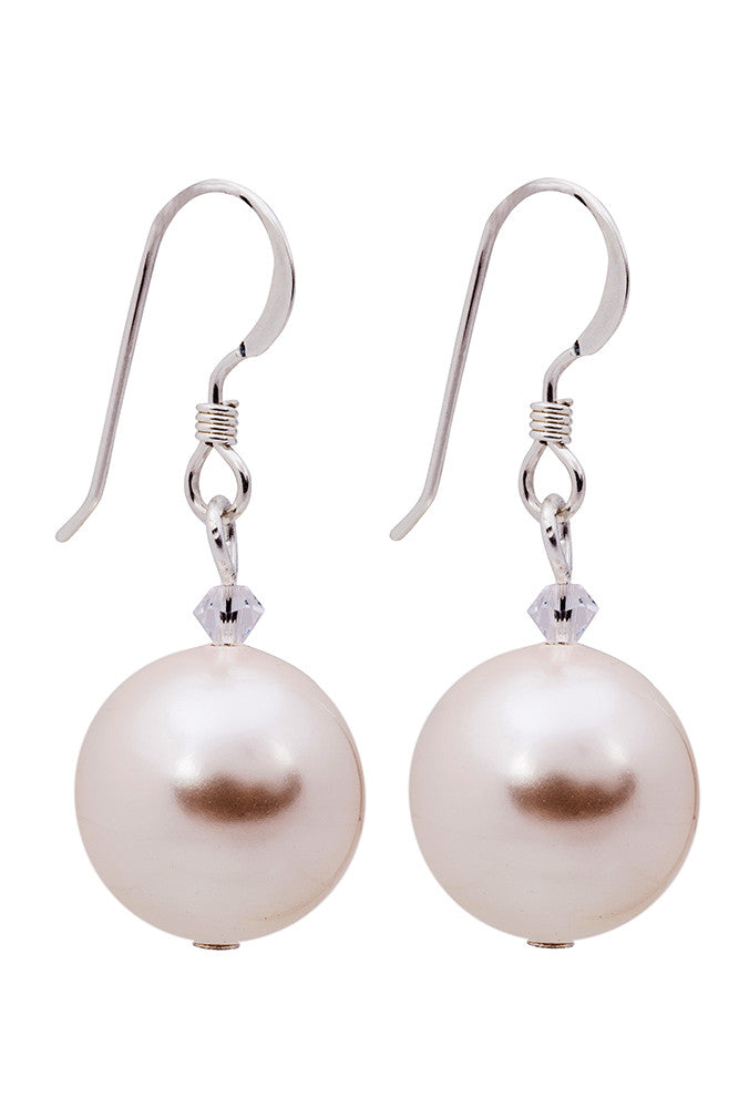 Swarovski Drop Pearl Earrings